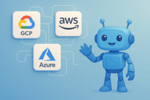 AI assistant connecting Google Cloud, AWS, and Azure services
