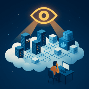 Monitoring view across connected cloud infrastructure